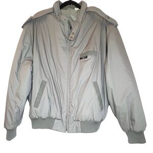 World Travel Club Vintage Men's Classic Gray Puff Jacket
